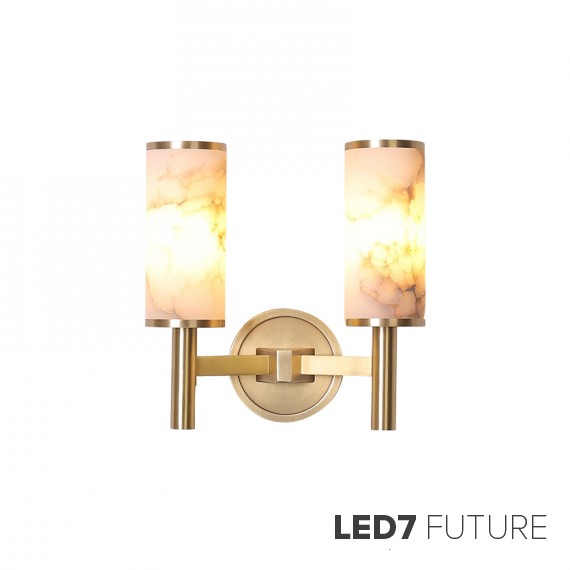 Loft Industry Modern - Marble in Gold Wall Double